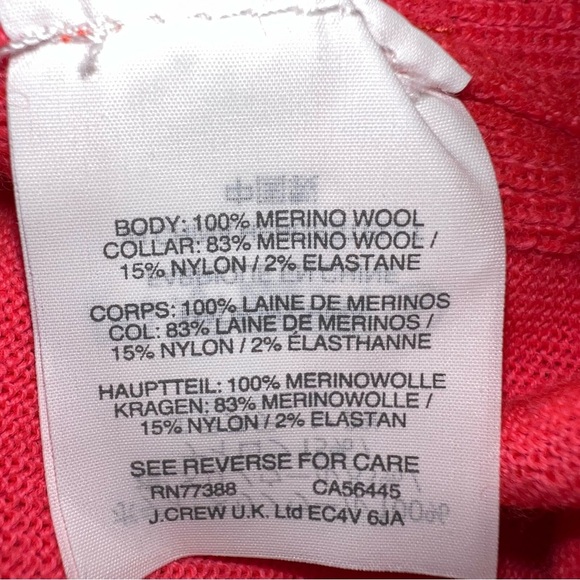 J. Crew  Light Weight Turtleneck Sweater100% Merino Wool Size XXL New - Picture 7 of 8